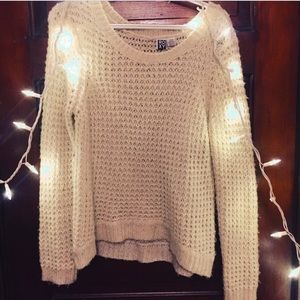 Cozy Pacsun Roxy Pullover Cream Sweater