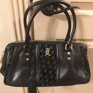 LAMB hand bag black color