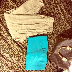 Pants and crop top