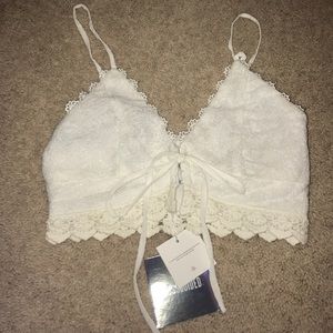 Missguided - tie in front crop top