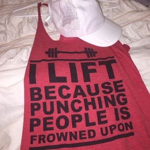 WORKOUT STRING TANK & HAT BUNDLE