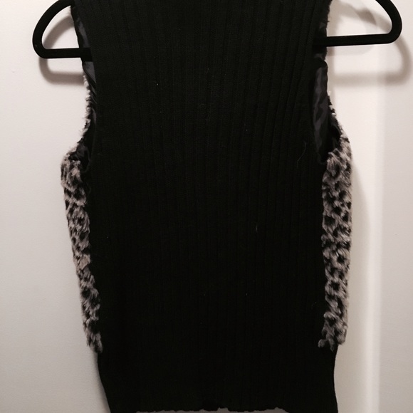 FRANCESCAS// GUC leopard printed fur vest - Picture 2 of 3