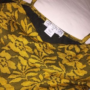 Yellow cotton on dress.