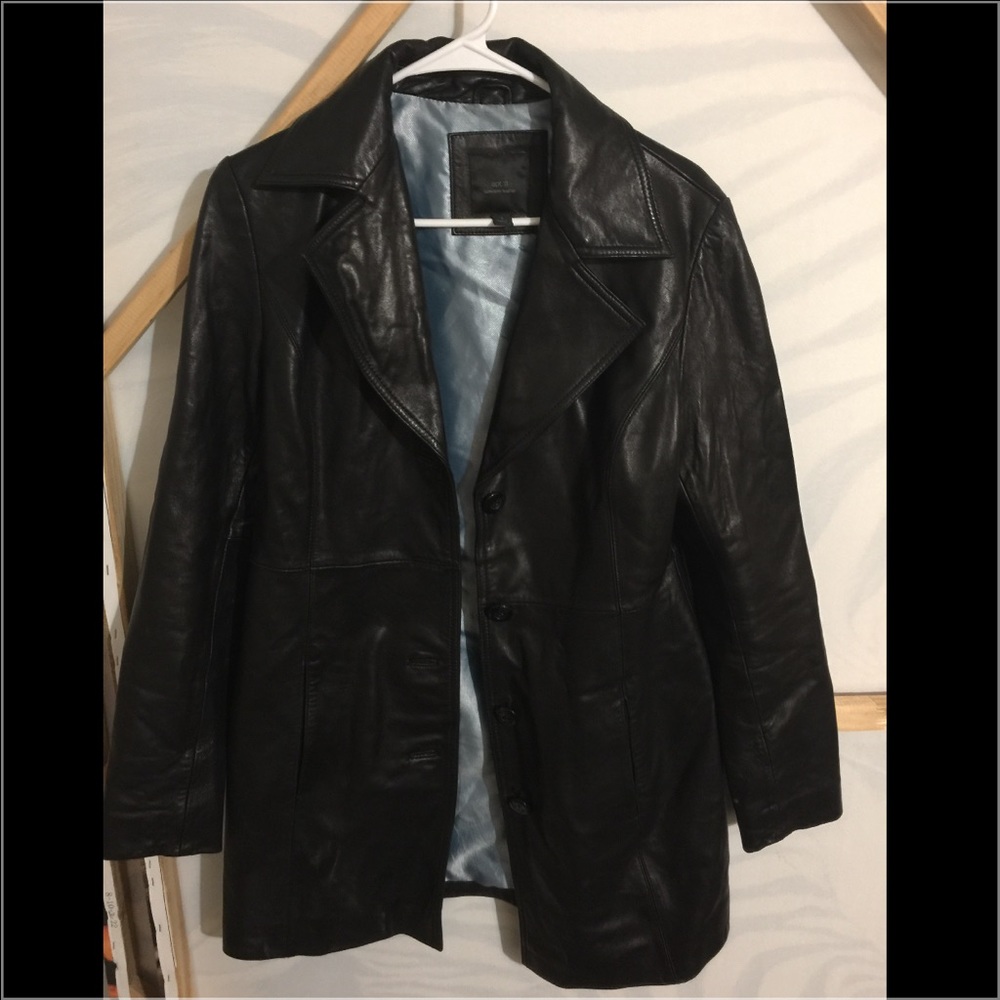 This is a apt.9 lambskin leather jacket
