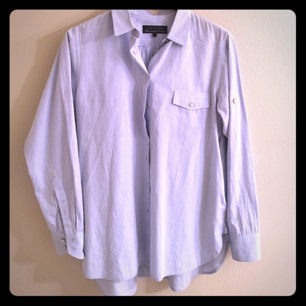 Rag and Bone sz6 women's button up business shirt