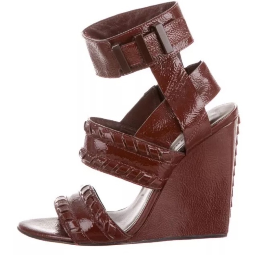 Alexander Wang patent leather wedge heels