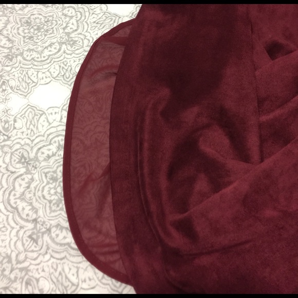 Line Shift Velvet Dress - Picture 4 of 4