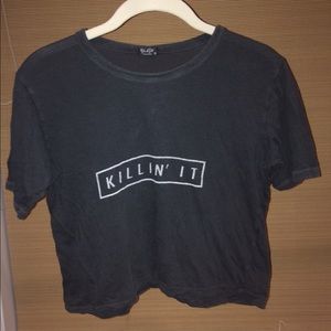 Brandy Melville Black "Killin' It" Shirt
