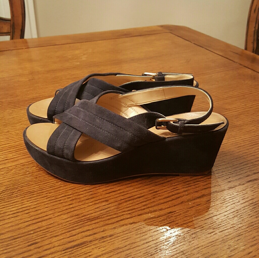 J Crew Marcie Suede Wedges