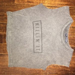 Brandy Melville "Killin' It" Cropped muscle tank