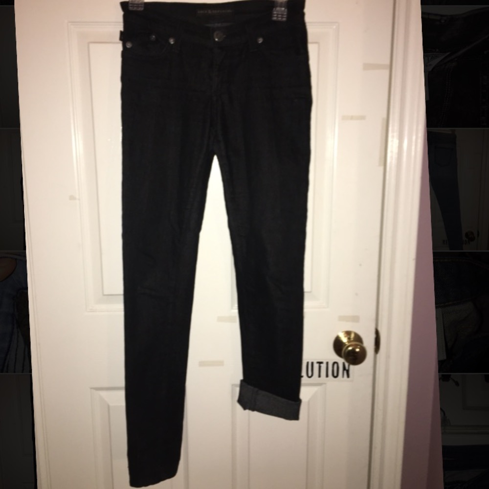Rock & Republic black straight leg jeans