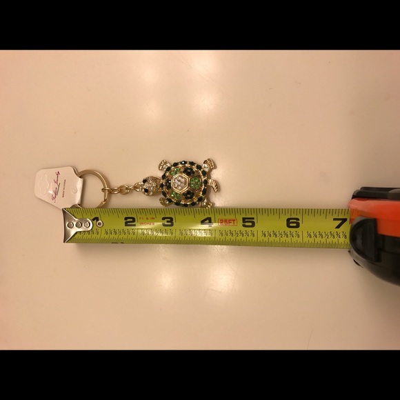 NWT Rhinestone Turtle Keychain - Picture 3 of 5