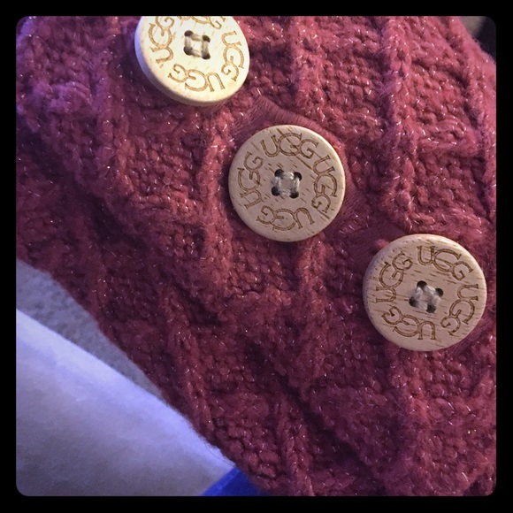 Size 5 Dusty Rose UGG Lattice Cardy boot - Picture 4 of 4