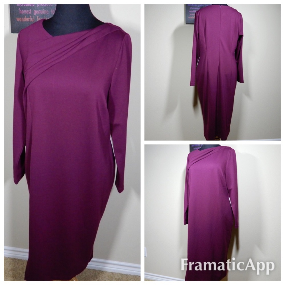 Wave Front Purple Dress