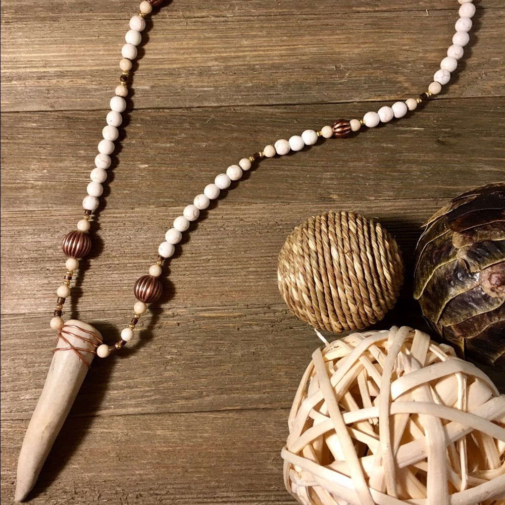 Deer Horn / Shed / Antler Necklace Bohemian