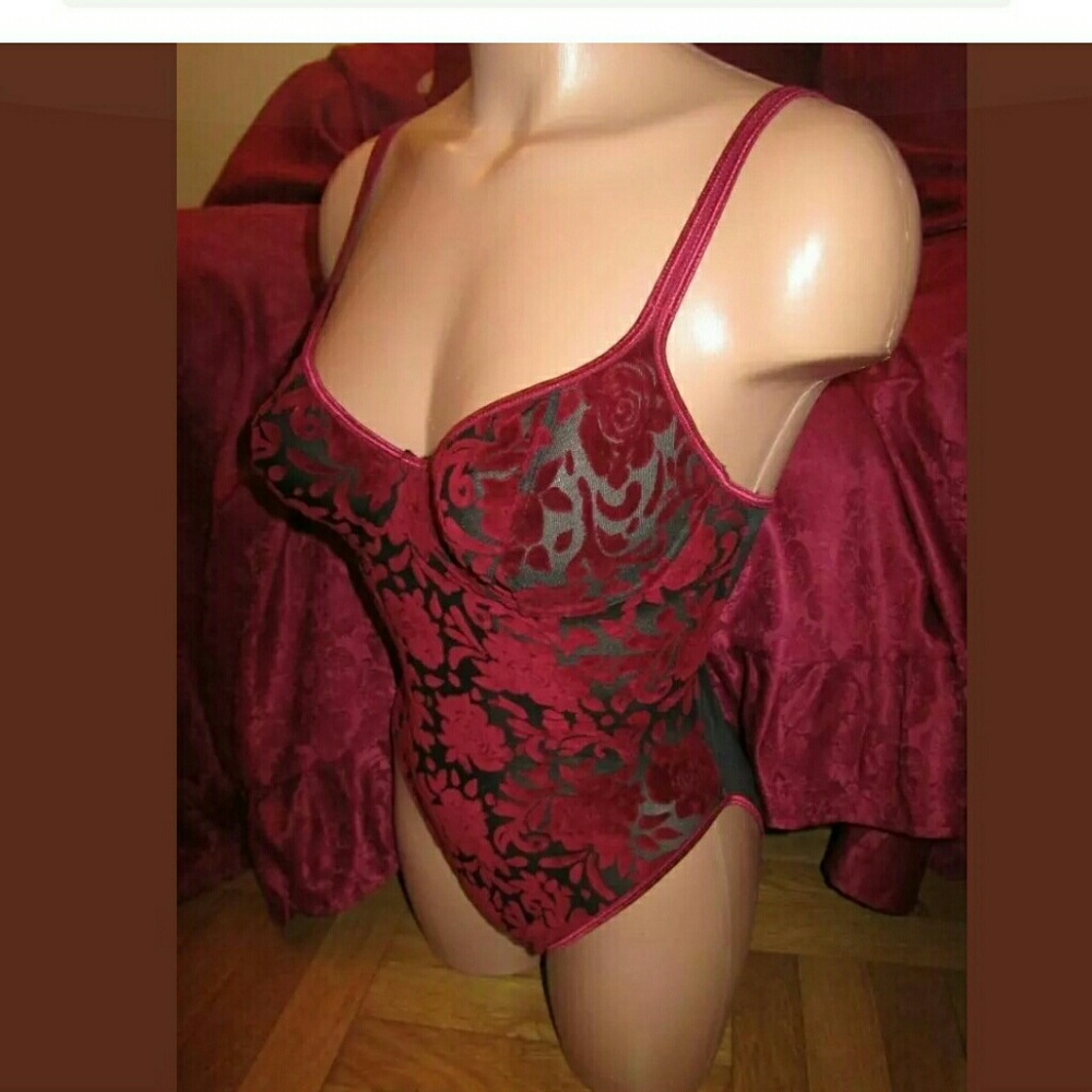 Victoria secret burgundy lingerie