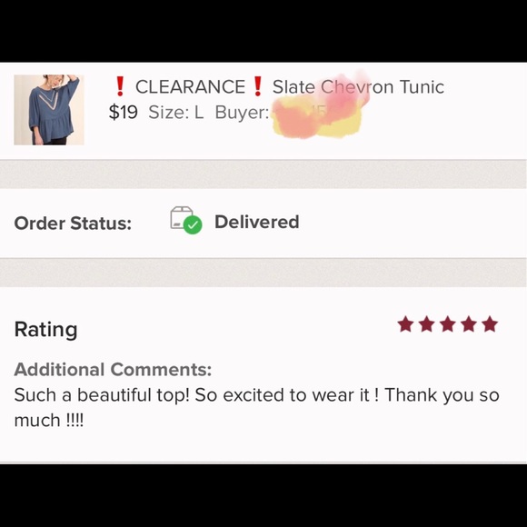 Slate Chevron Tunic - Picture 5 of 5