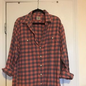 J Crew Plaid Flannel Workshirt