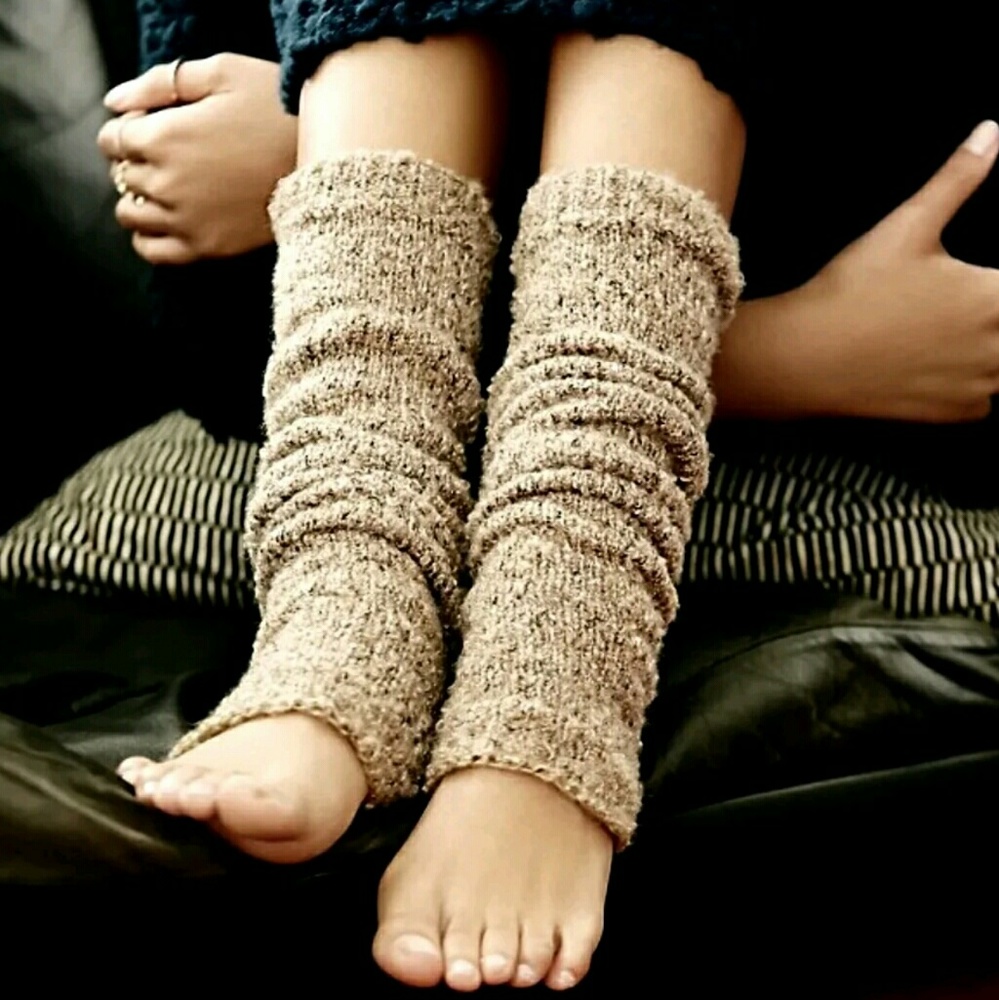 free people new leg warmers oatmeal color