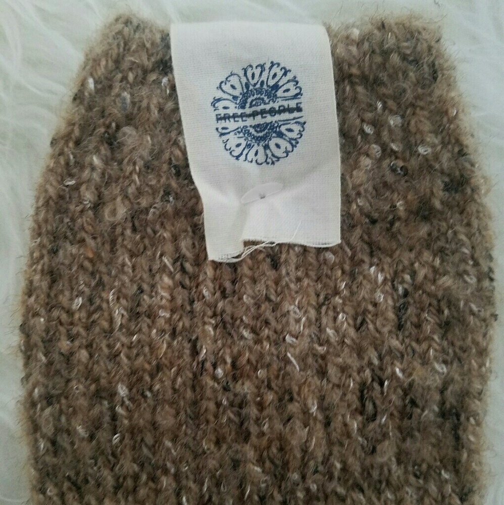free people new leg warmers oatmeal color - Picture 5 of 6