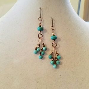 Funky Turquoise earrings!