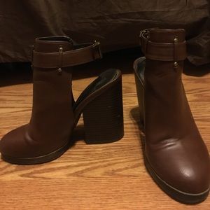 Brown booties