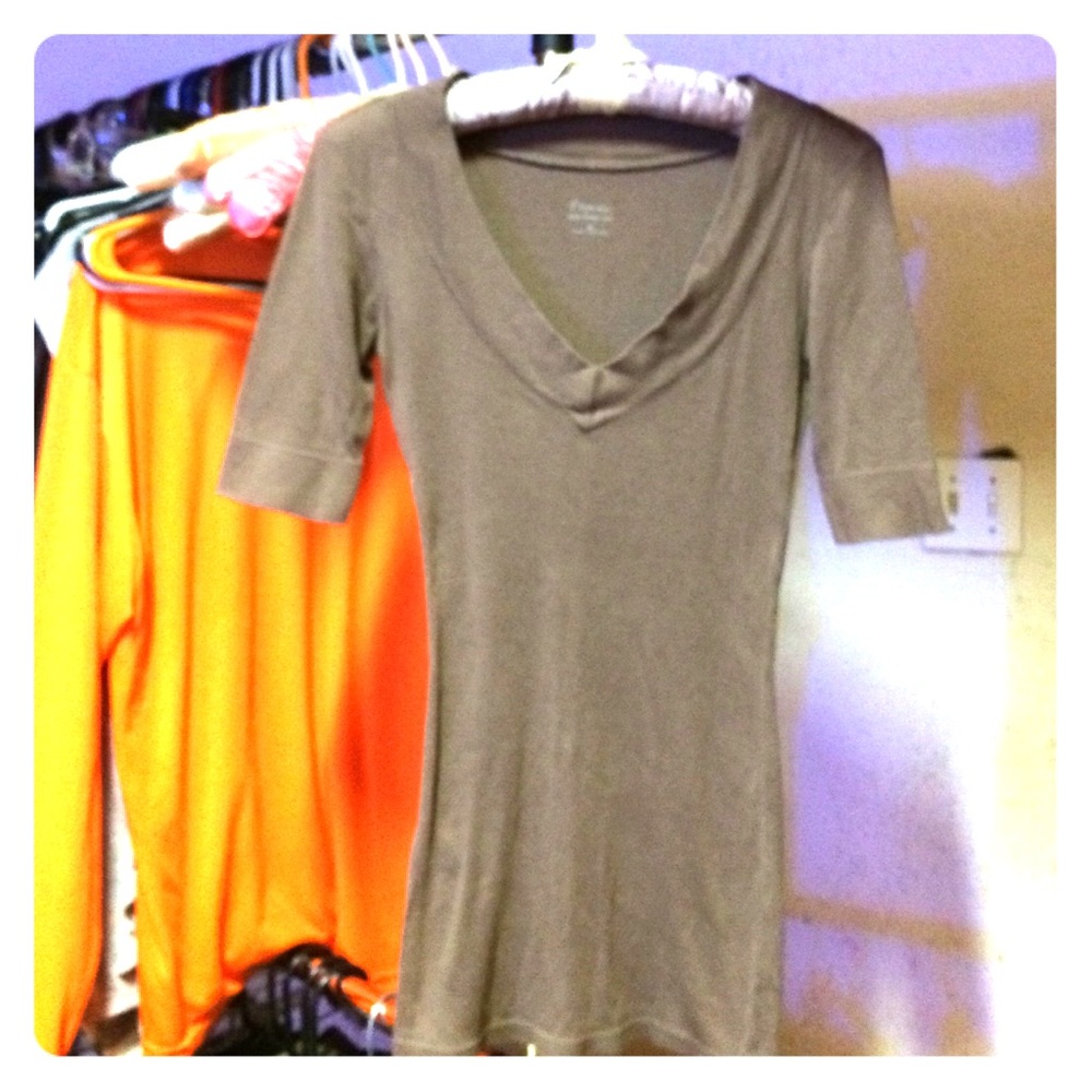 Express sexy basic vee neck