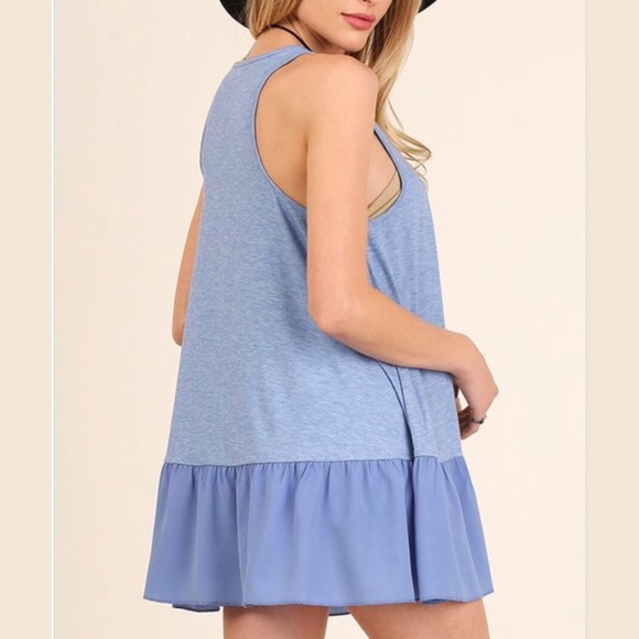 Ruffled Hem Sleeveless Top - Picture 3 of 3