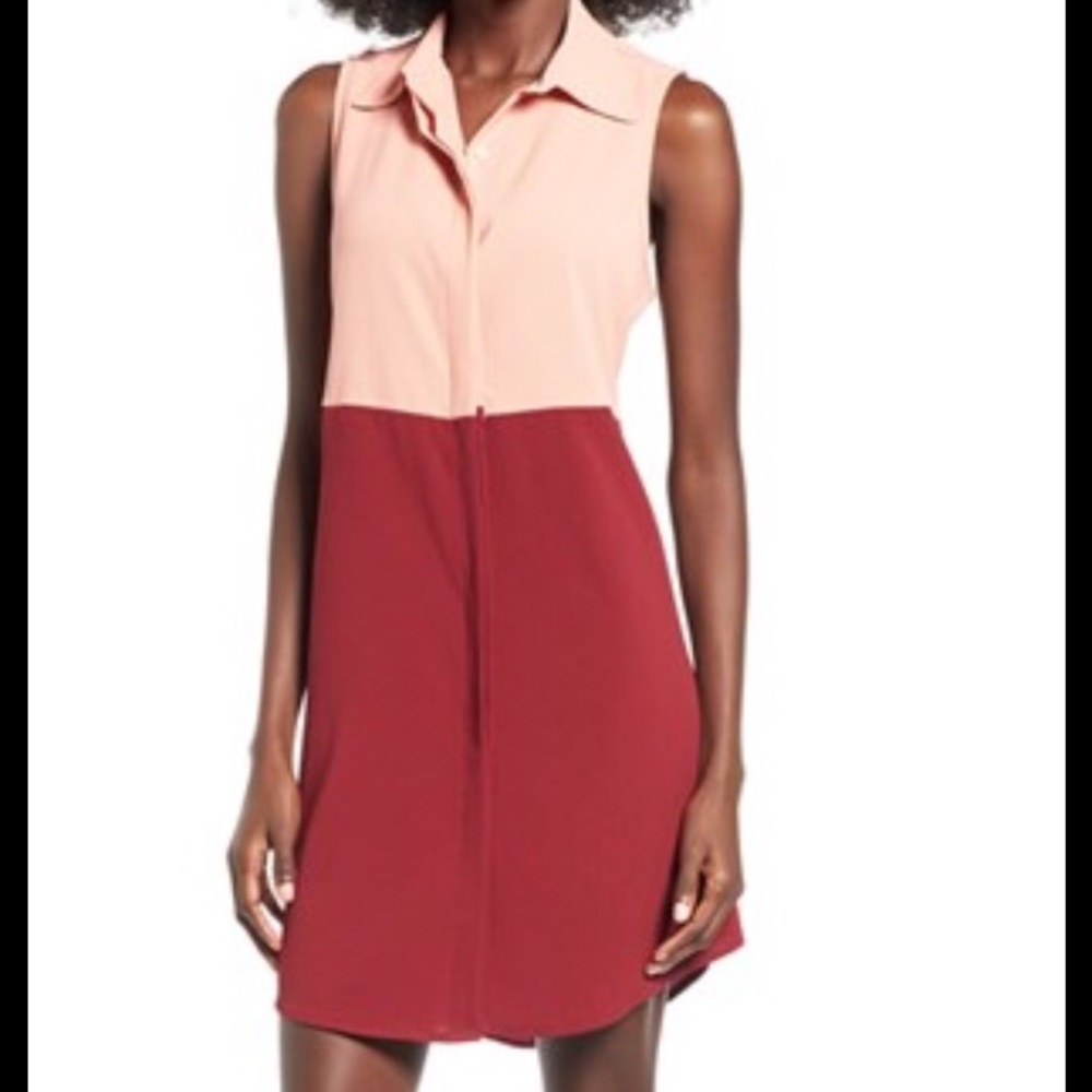 Mimi Chica color block shift dress