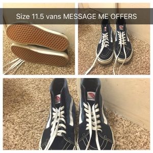 Vans BLUE AND BLACK