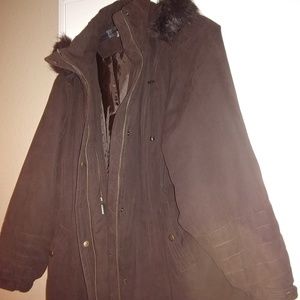 Coat with hood