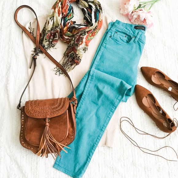 J. Crew Denim - J. Crew Turquoise Toothpick Jeans
