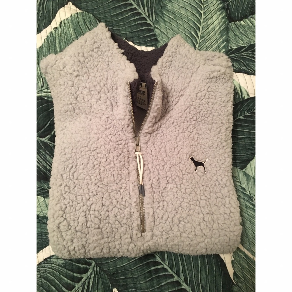 Victoria's Secret Pink Sherpa Pullover L