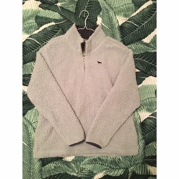 Victoria's Secret Pink Sherpa Pullover L - Picture 2 of 4