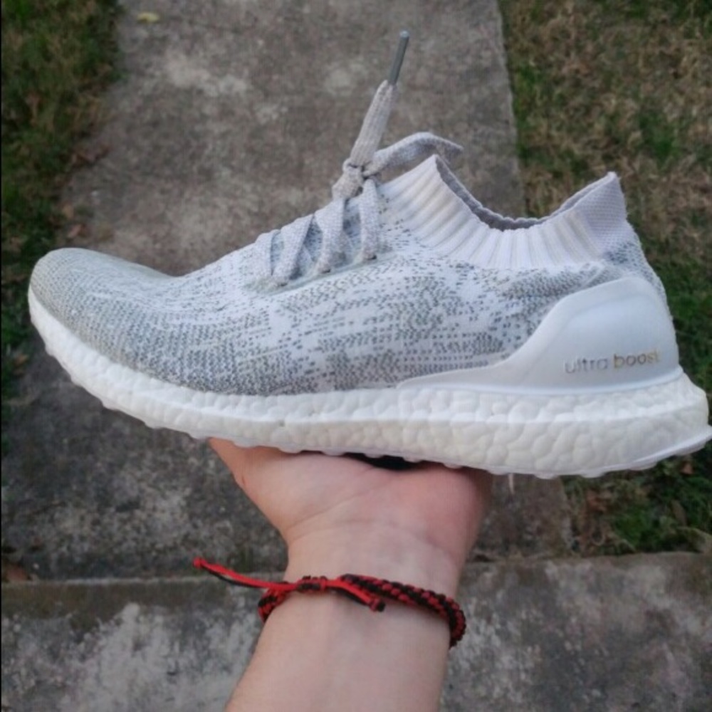 Adidas ultra boost uncaged reflective white