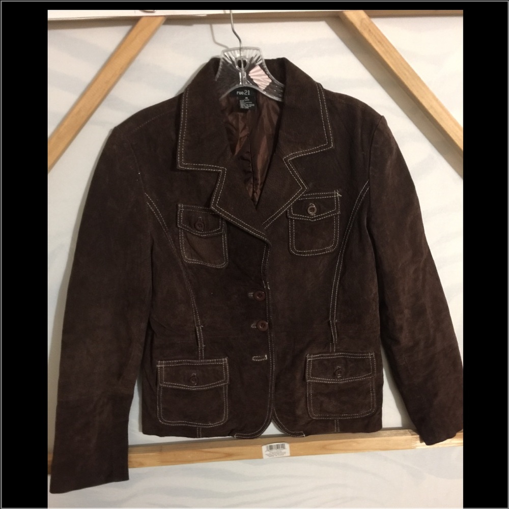 Suede Leather jacket by Rue 21