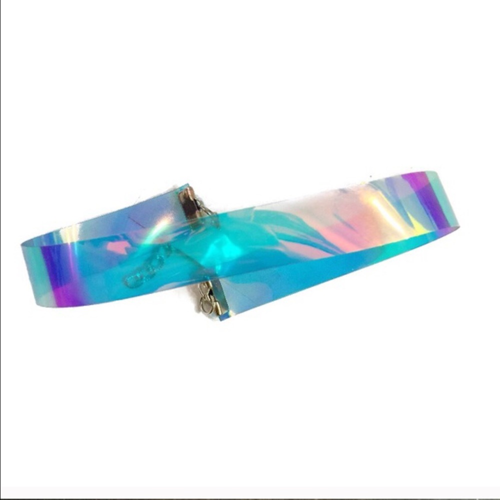 Iridescent Blue Choker