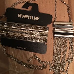 Silver Necklace & matching Bracelet