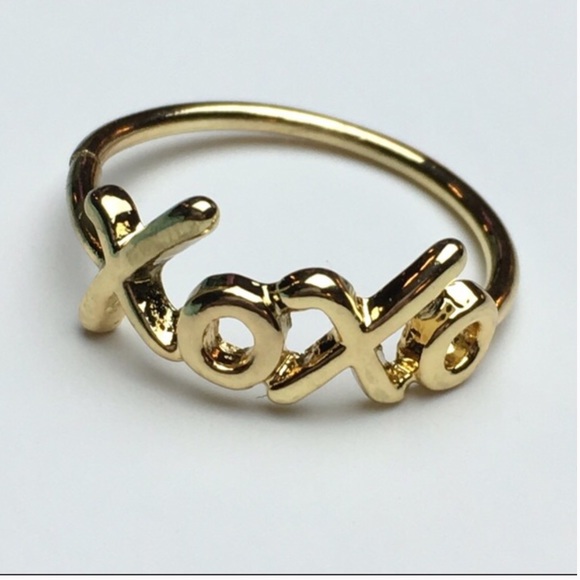 XOXO Gold Love Ring - Picture 2 of 2