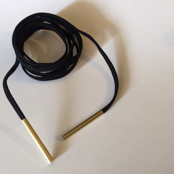 Simple & Fabulous Suede Lariat Tie Choker Necklace - Picture 3 of 3