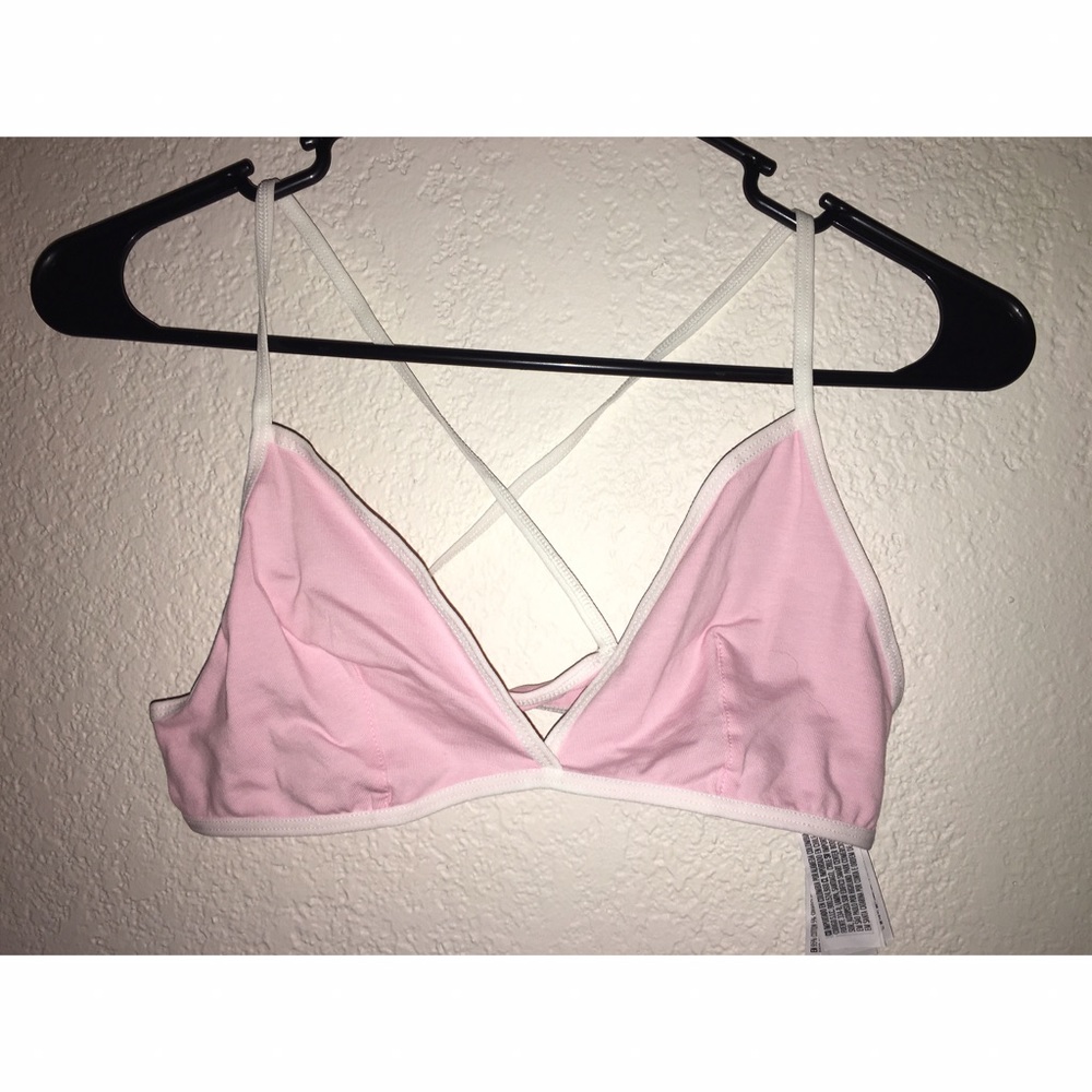 Baby pink bralette