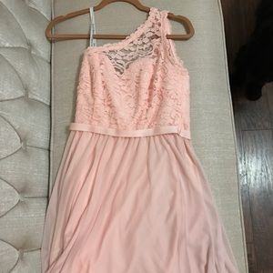 Above knee bridesmaid dress