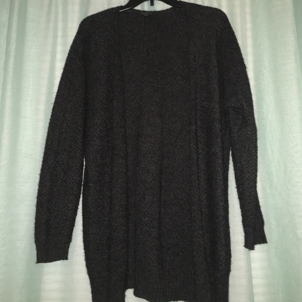 Express heavy weight black cardigan