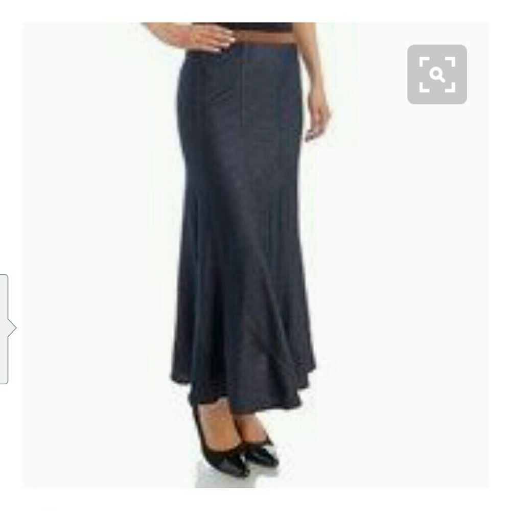 *donated* Denim maxi skirt