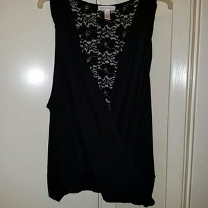 Black lacy wrap like top