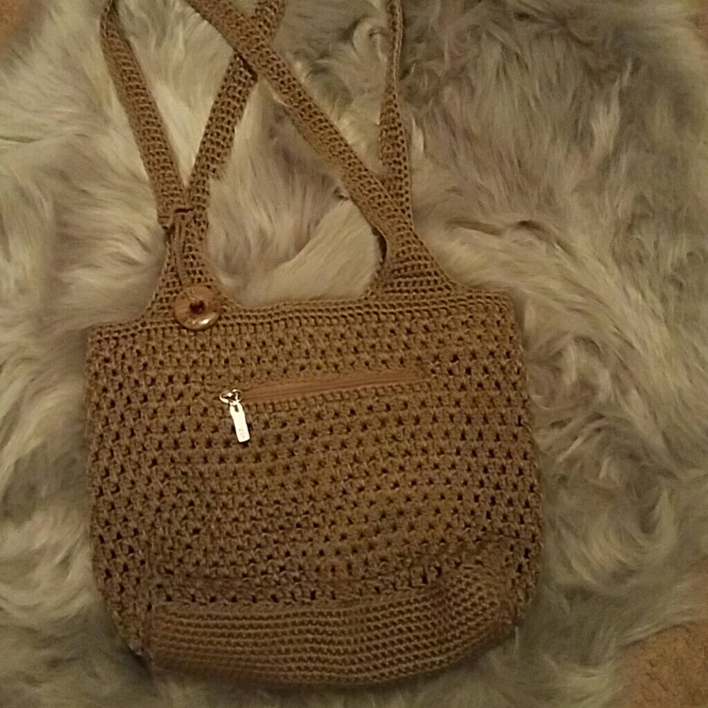 SAK crochet hobo bag