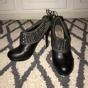 Zigi Soho Black Bootie Heels