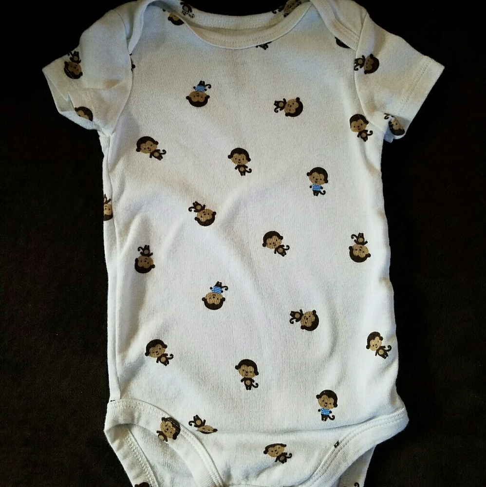 Boy's Onsie with monkeys size 3-6mo