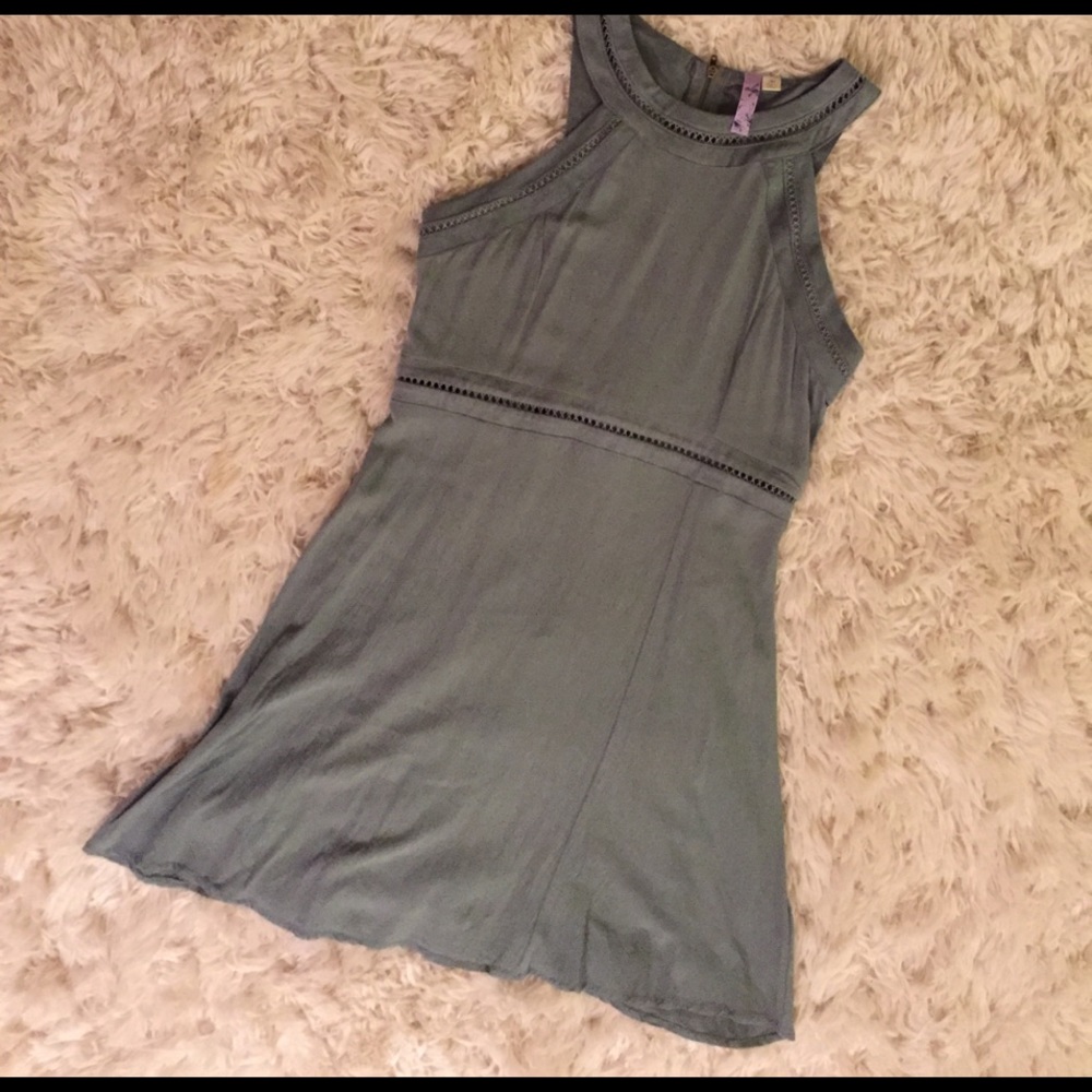 Olive Fit & Flare Dress