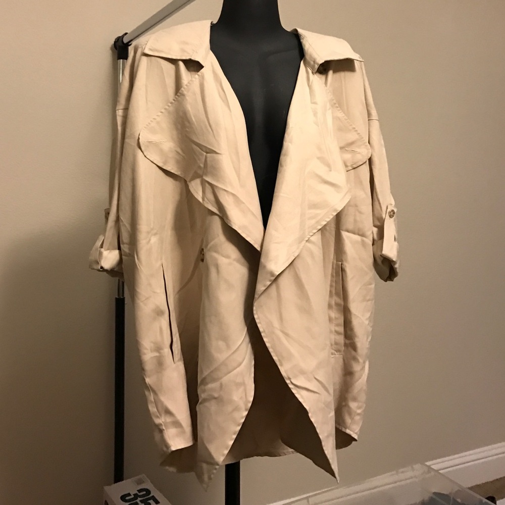 Ellison oversized trench-blouse